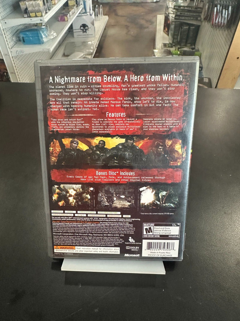 Load image into Gallery viewer, Gears Of War (Platinum Hits) (Bonus - GoW 2) Xbox 360 - Very Good - Cobbco
