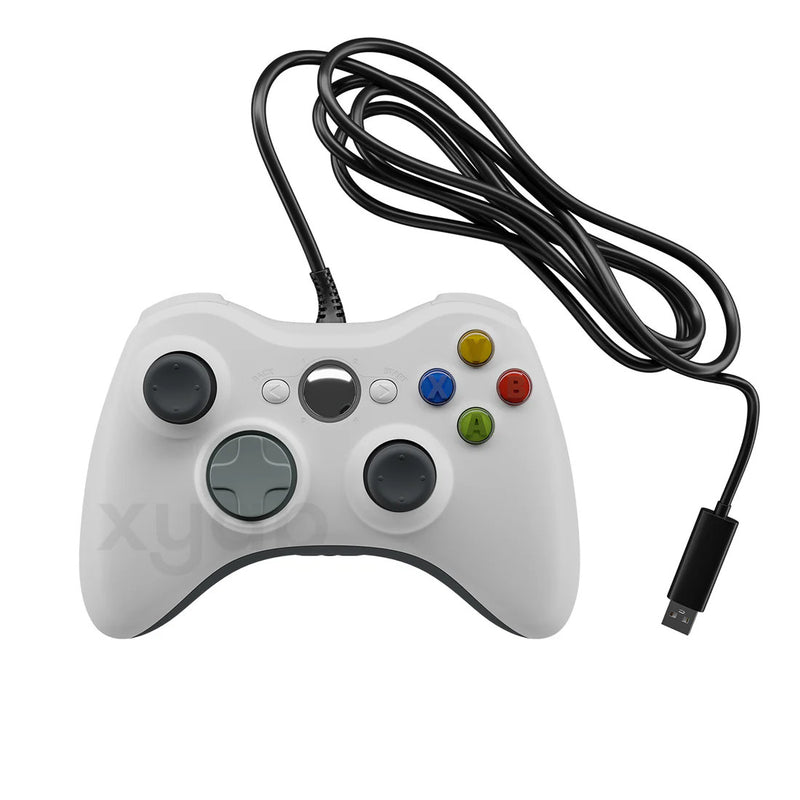 Load image into Gallery viewer, XYAB Wired Controller for Xbox 360 / PC White USB Gamepad Dual Vibration Joystick Pad
