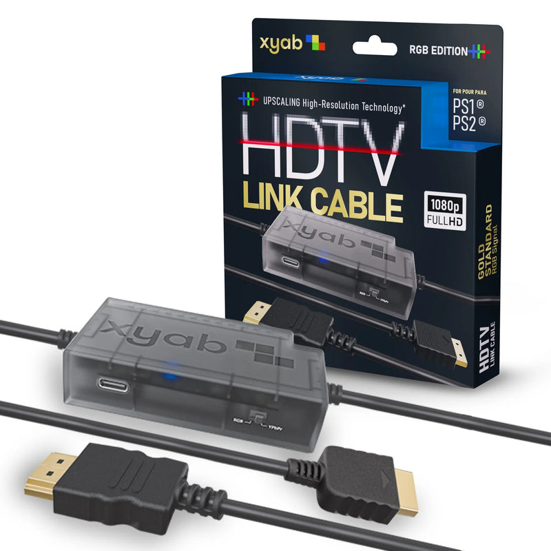 Load image into Gallery viewer, XYAB - RGB+ HD HDMI Cable for PlayStation 1, PS2 – 1080p Full HD - Retro Gaming - Cobbco

