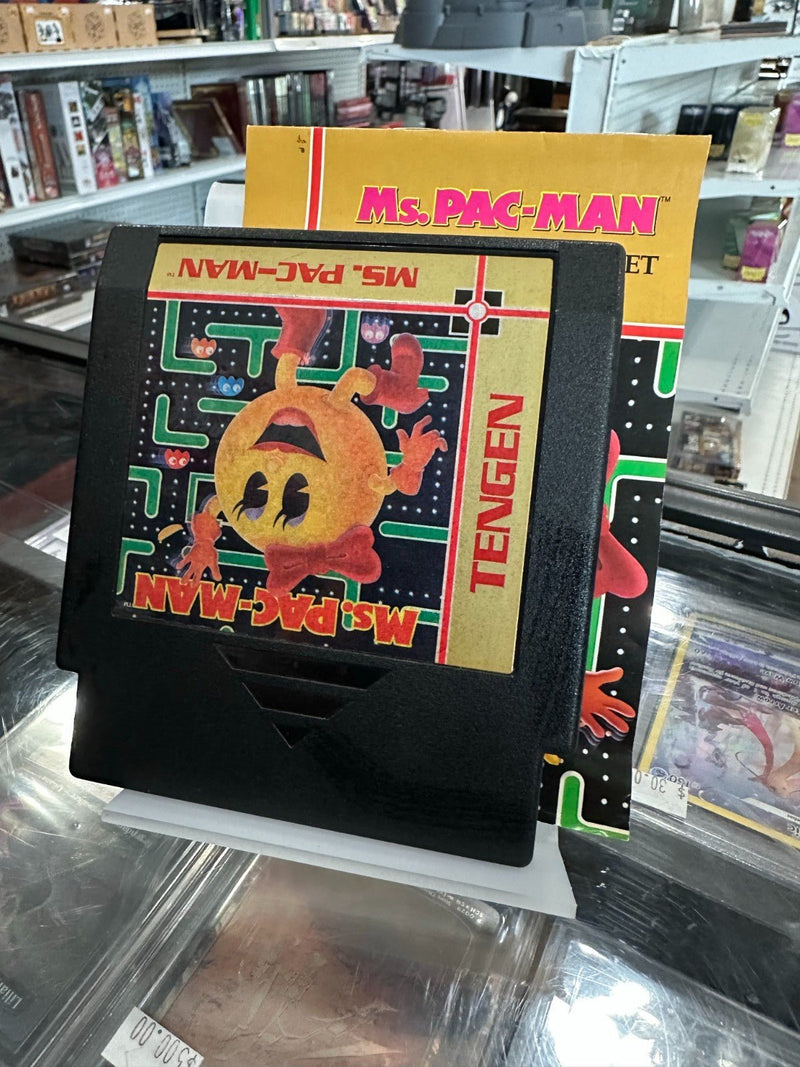 Load image into Gallery viewer, Ms. Pac - Man [Tengen] (Nintendo NES, 1989) and Manual - Good - Cobbco
