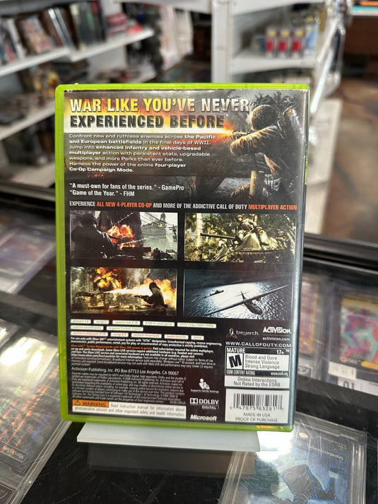 Call of Duty: World at War Microsoft Xbox 360 CIB Complete - Good Condition