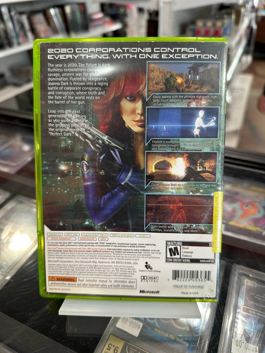 Perfect Dark Zero  - Microsoft Xbox 360 - CIB - Acceptable Condition