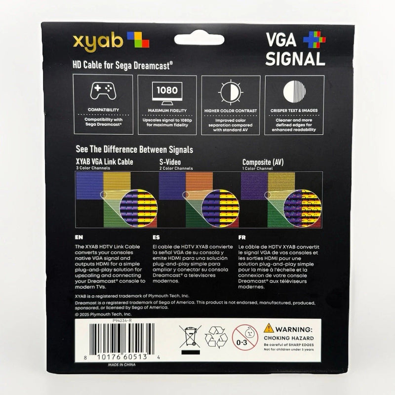 Load image into Gallery viewer, XYAB - RGB+ HD Link HDMI Cable for Sega Dreamcast – 1080p Full HD - Retro Gaming - Cobbco
