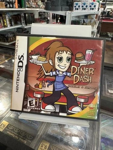 Load image into Gallery viewer, Diner Dash: Sizzle &amp; Serve (Nintendo DS, 2007) - CIB - Good Condition - Cobbco
