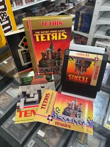 Tengen Tetris (Nintendo NES) w/box & sleeve Rare CIB with Poster - Good - Cobbco