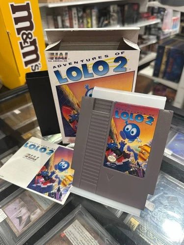 Adventures of Lolo 2 CiB with Box Manual Nintendo 1990 - NES - Good Condition - Cobbco