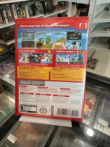 Super Mario Bros. Wii Red Case New Factory Sealed Nintendo Wii Game 2009 - New - Cobbco