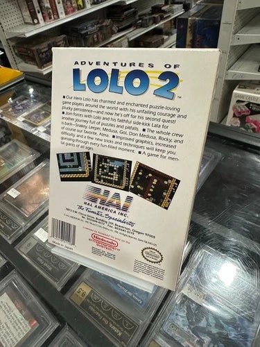 Adventures of Lolo 2 CiB with Box Manual Nintendo 1990 - NES - Good Condition - Cobbco