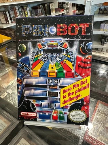 Pinbot - NES - (Nintendo Entertainment System, 1990) CIB Good Condition - Poster