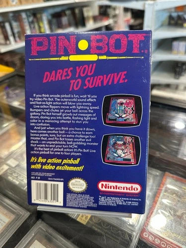 Pinbot - NES - (Nintendo Entertainment System, 1990) CIB Good Condition - Poster