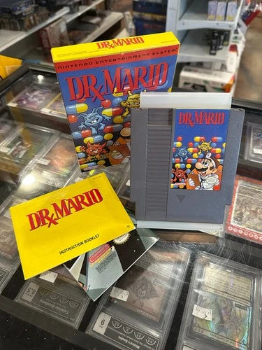 Dr Mario Nintendo NES Game CIB Complete Authentic - With Poster - Good Condition