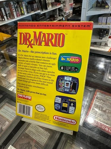 Dr Mario Nintendo NES Game CIB Complete Authentic - With Poster - Good Condition