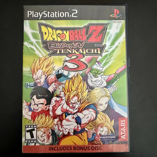 Dragon Ball Z Budokai Tenkaichi 3 PS2 PlayStation 2 Black Label No Manual Bonus