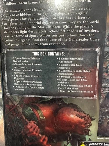 Warhammer 40K Tooth & Claw OOP Box Set Space Wolves Genestealer Cults NIB