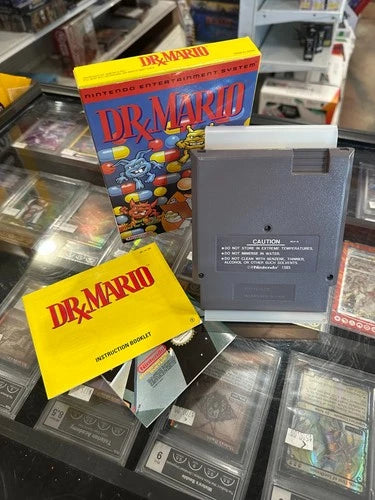 Load image into Gallery viewer, Dr Mario Nintendo NES Game CIB Complete Authentic - With Poster - Good Condition
