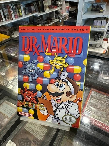 Dr Mario Nintendo NES Game CIB Complete Authentic - With Poster - Good Condition