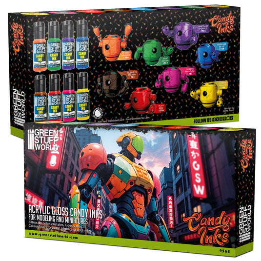 Set x8 Acrylic Candy Ink Paints