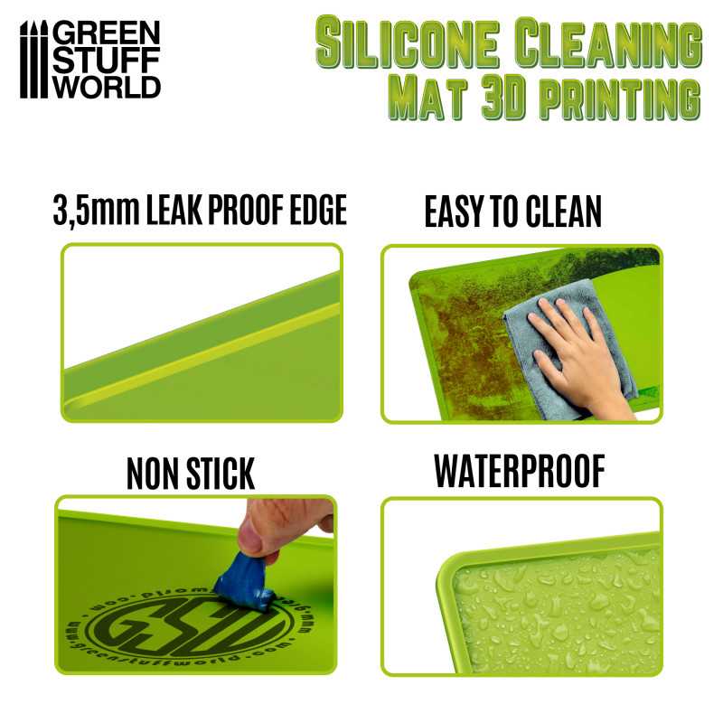 Load image into Gallery viewer, Green Stuff World for Models and Miniatures Silicone Cleaning Mat 410x310mm 3654
