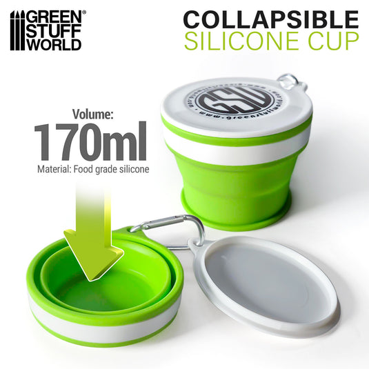 Green Stuff World Silicone collapsible cup 170ml - Cobbco