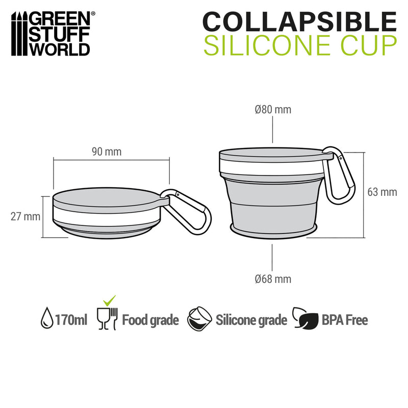 Load image into Gallery viewer, Green Stuff World Silicone collapsible cup 170ml - Cobbco
