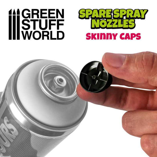 Green Stuff World for Models & Miniatures Standard Skinny Spray Caps 10873