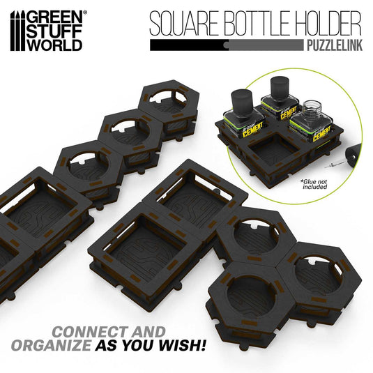 Green Stuff World Square bottle Holder for Cement glue x2 - Cobbco