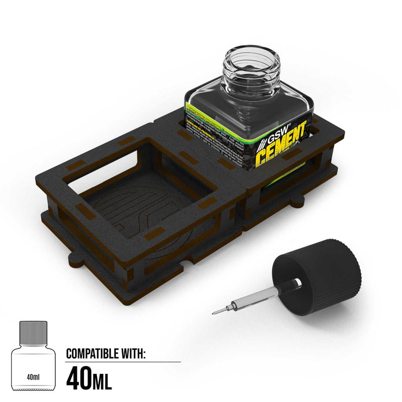 Load image into Gallery viewer, Green Stuff World Square bottle Holder for Cement glue x2 - Cobbco
