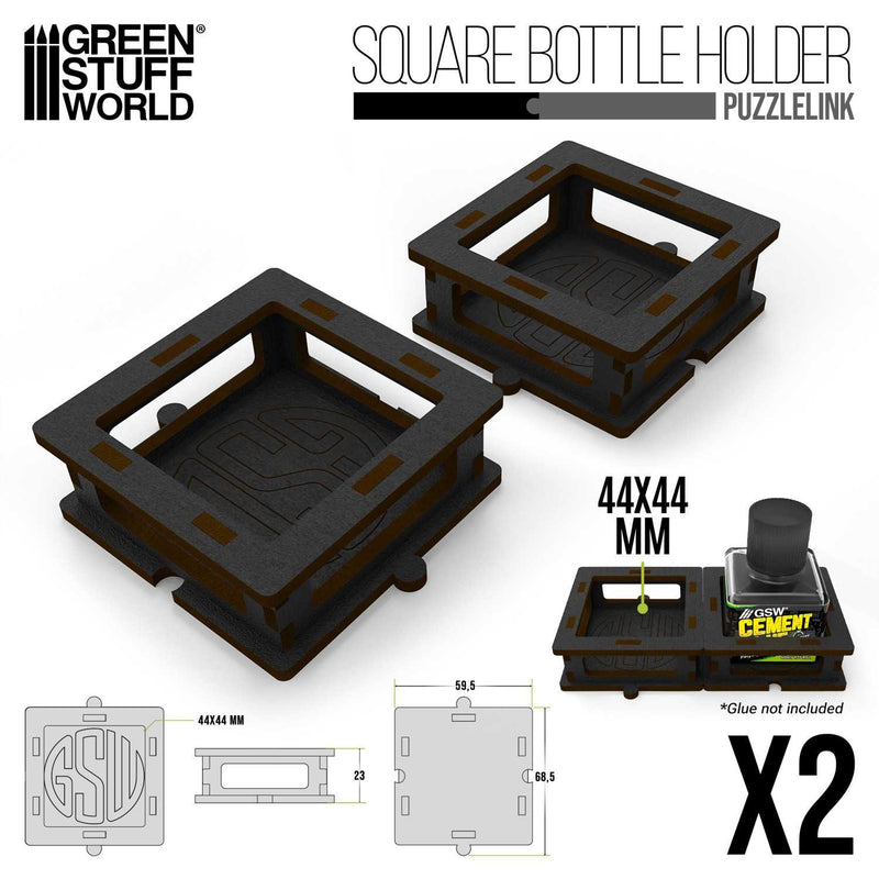 Load image into Gallery viewer, Green Stuff World Square bottle Holder for Cement glue x2 - Cobbco
