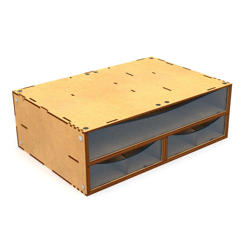 Load image into Gallery viewer, Green Stuff World Stackable Hobby Drawer Rack with 3 horizontal drawers and dividers - Cobbco
