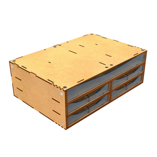 Green Stuff World Stackable Hobby Drawer Rack with 5 horizontal drawers and dividers - Cobbco