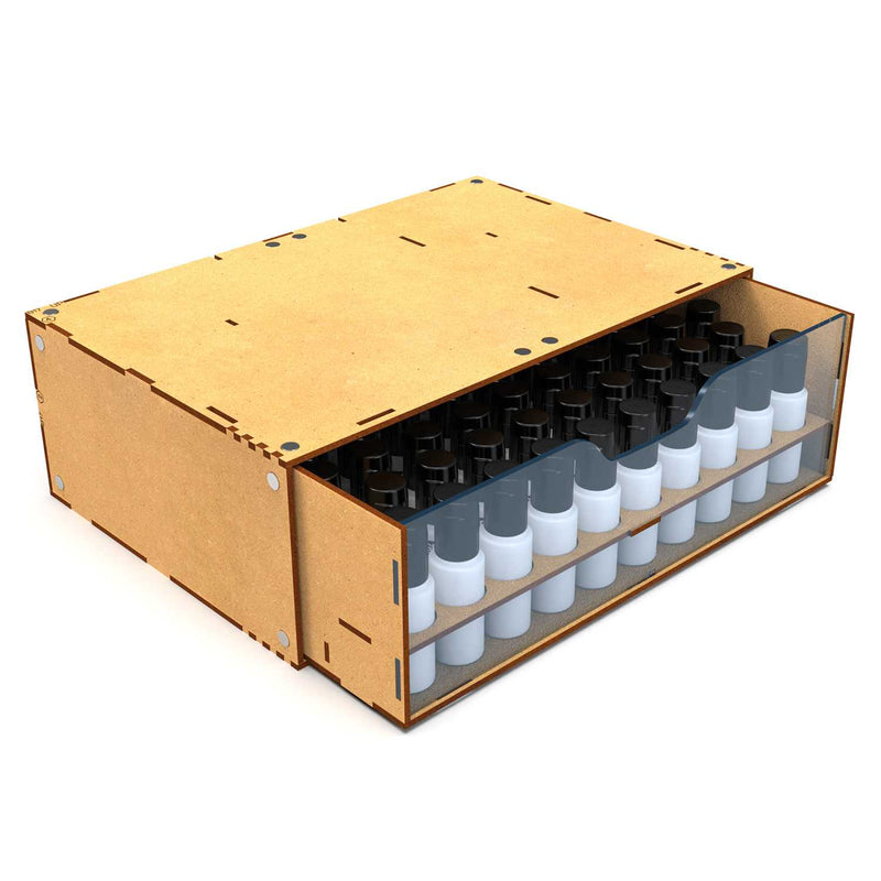 Load image into Gallery viewer, Green Stuff World Stackable Hobby Paint Rack 17ml with magnets - Cobbco
