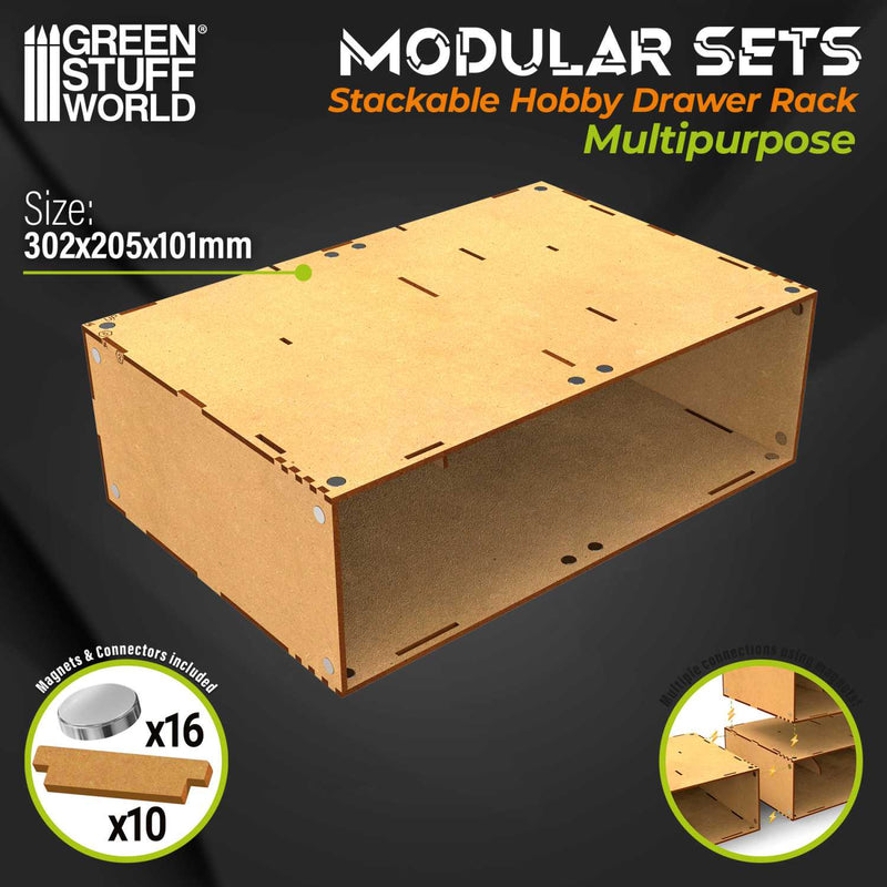 Load image into Gallery viewer, Green Stuff World Stackable hollow storage module - Cobbco
