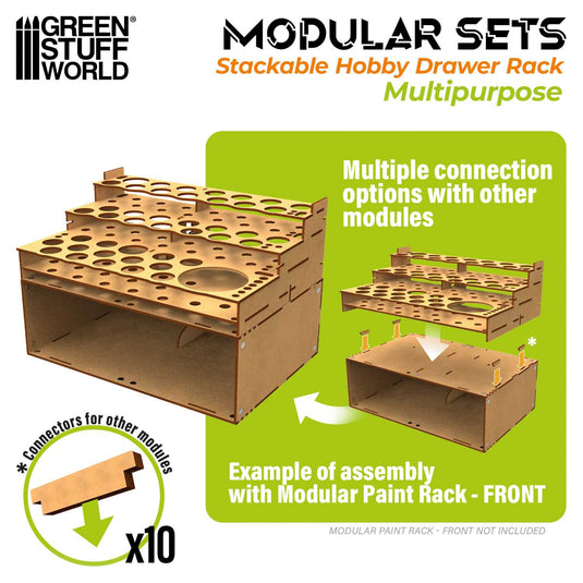 Green Stuff World Stackable hollow storage module - Cobbco