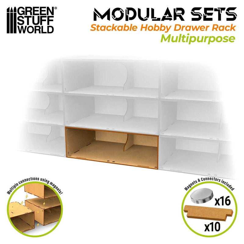 Load image into Gallery viewer, Green Stuff World Stackable hollow storage module - Cobbco
