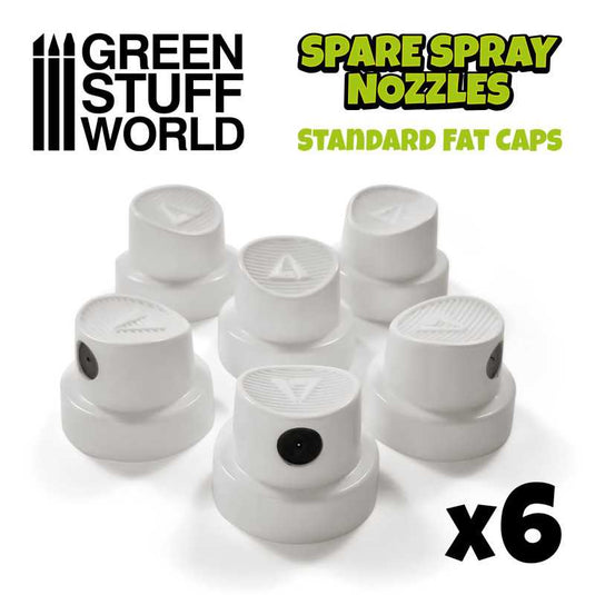 Green Stuff World for Models & Miniatures Standard Fat Spray Caps 10874