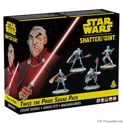 Load image into Gallery viewer, Atomic Mass Games Star Wars: Shatterpoint – Twice the Pride: Count Dooku Squad Pack SWP03
