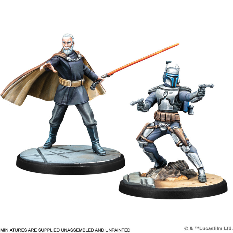 Load image into Gallery viewer, Atomic Mass Games Star Wars: Shatterpoint – Twice the Pride: Count Dooku Squad Pack SWP03
