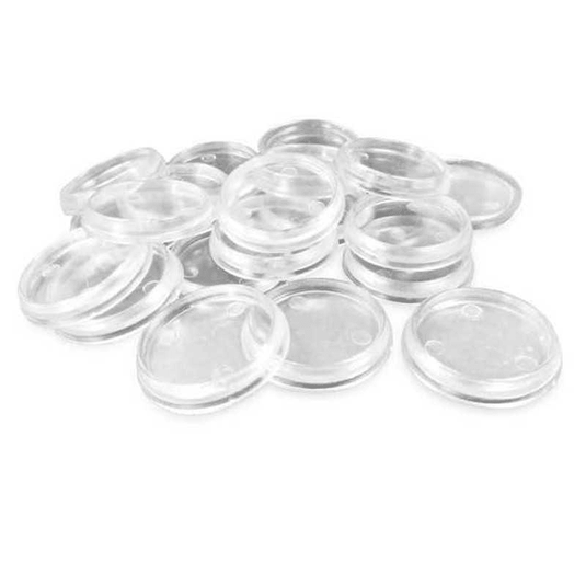 Green Stuff World 25mm Round Plastic Base Hollow - Clear - 20mm to 25mm Adapters 10910 - Cobbco