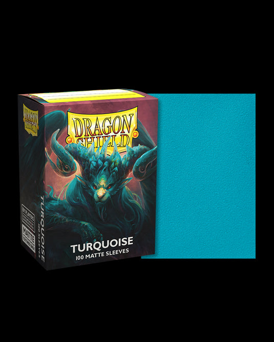 Arcane Tinmen AT-11055 Dragon Shield Card Sleeves Matte, Turquoise