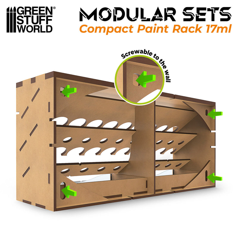 Load image into Gallery viewer, Green Stuff World Horizontal Paint Organizer 17ml - COMPACT - Cobbco
