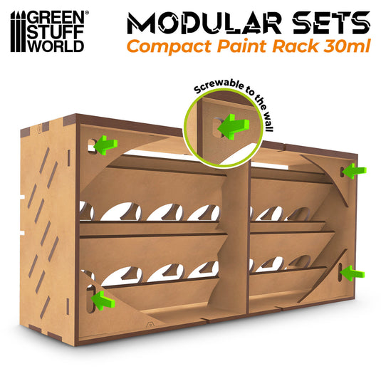 Green Stuff World Horizontal Paint Organizer 30ml - COMPACT - Cobbco
