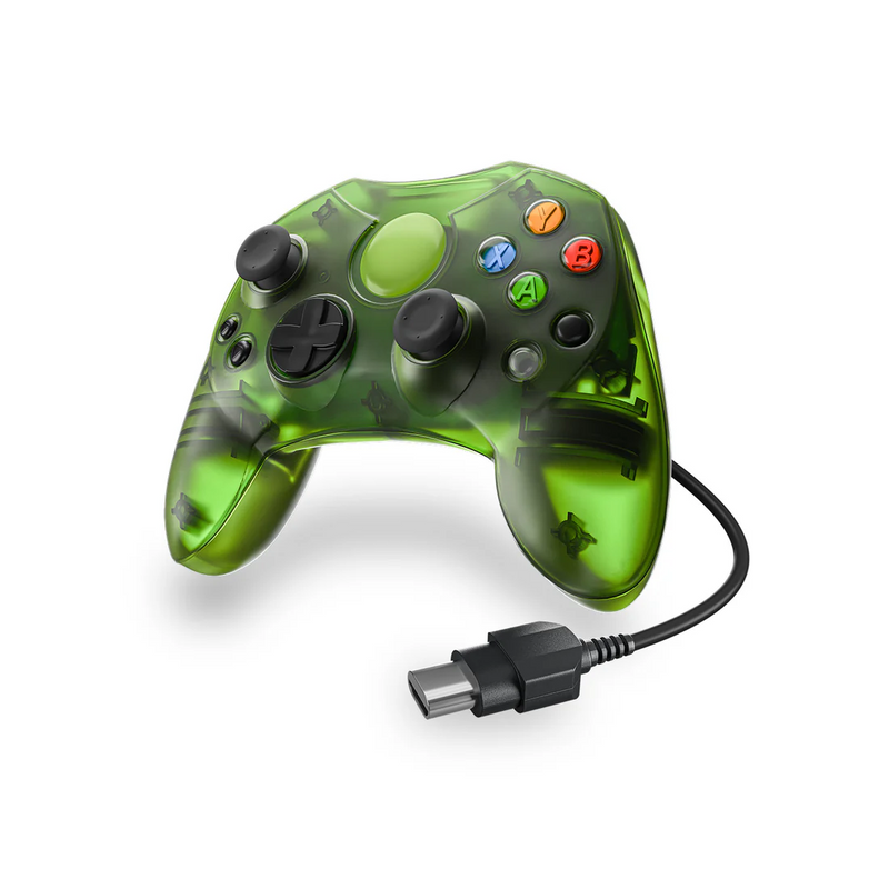 Load image into Gallery viewer, XYAB OG Xbox WARDEN Wired Controller - Clear Green for Retro Gaming on the Original Xbox Console (Copy)
