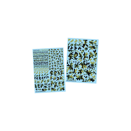 Green Stuff World Waterslide Decals - Digital Forest Camo - Wargming and Modeling - Cobbco