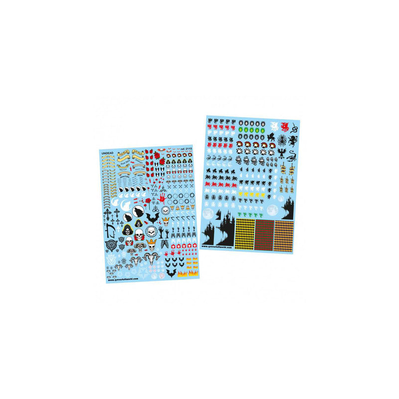 Load image into Gallery viewer, Green Stuff World Waterslide Decals - Undead - Wargaming and Modeling - Cobbco
