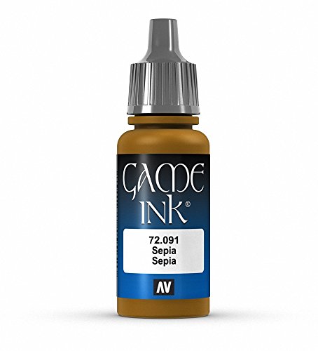 Vallejo Game Color Sepia Ink Paint Ink, 17ml