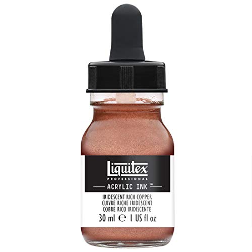 Liquitex 4260230 Ink 30ML IRID COPPR, 1-oz Jar, Iridescent Rich Copper