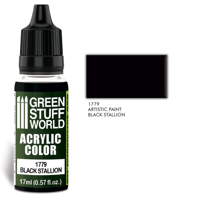 Green Stuff World - Acrylic Color Black Stallion 1779