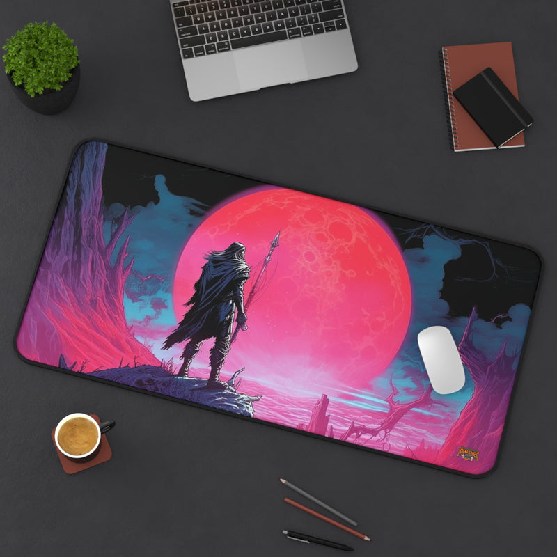 Load image into Gallery viewer, Neon Series High Fantasy RPG - Male-Female Adventurer #3 Neoprene Playmat, Mousepad for Gaming, RPGs, Card Games, Nerdy Gift Idea, M
