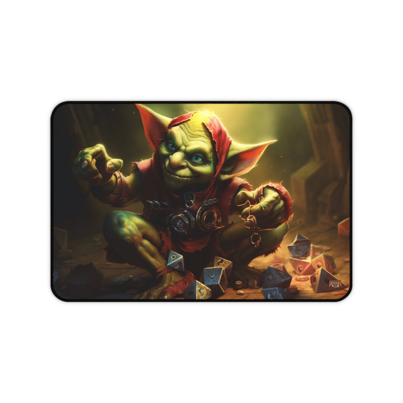 Load image into Gallery viewer, Design Series High Fantasy RPG - Dice Goblin #4 Neoprene Playmat, Mousepad for Gaming, RPGs, Card Games
