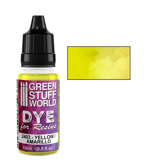 Green Stuff World YELLOW Dye for Resins 2403